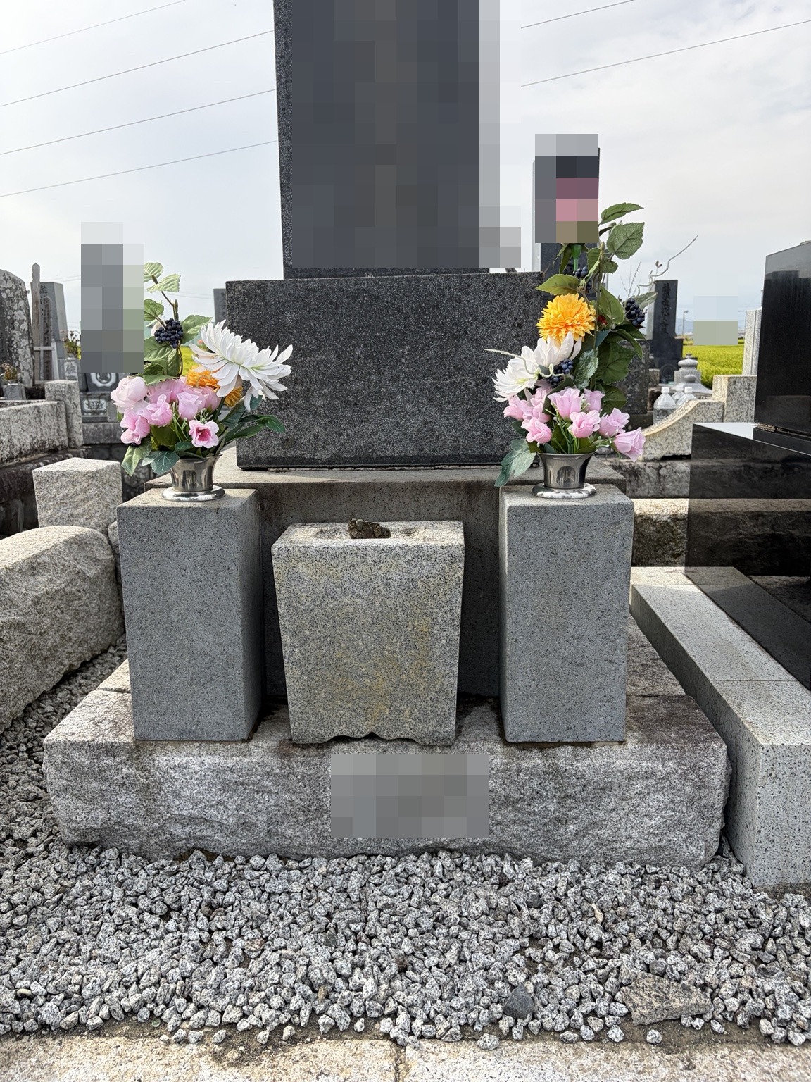 作業後のお墓の様子